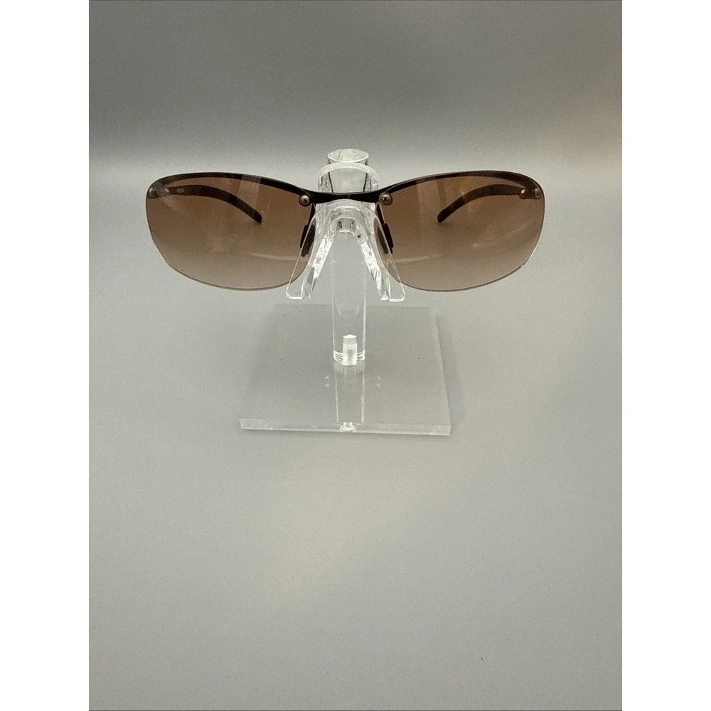 Vintage Mossimo Authentic Semi Rimless Brown Metal sunglasses - Discontinued